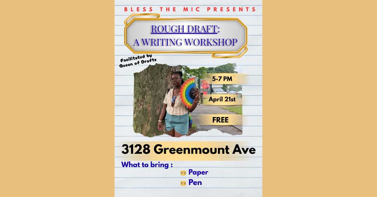 Rough Draft: A Writing Workshop with Queen of Drafts April 2026