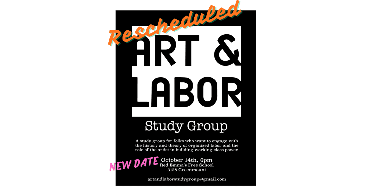 Art & Labor Study Group November 2025