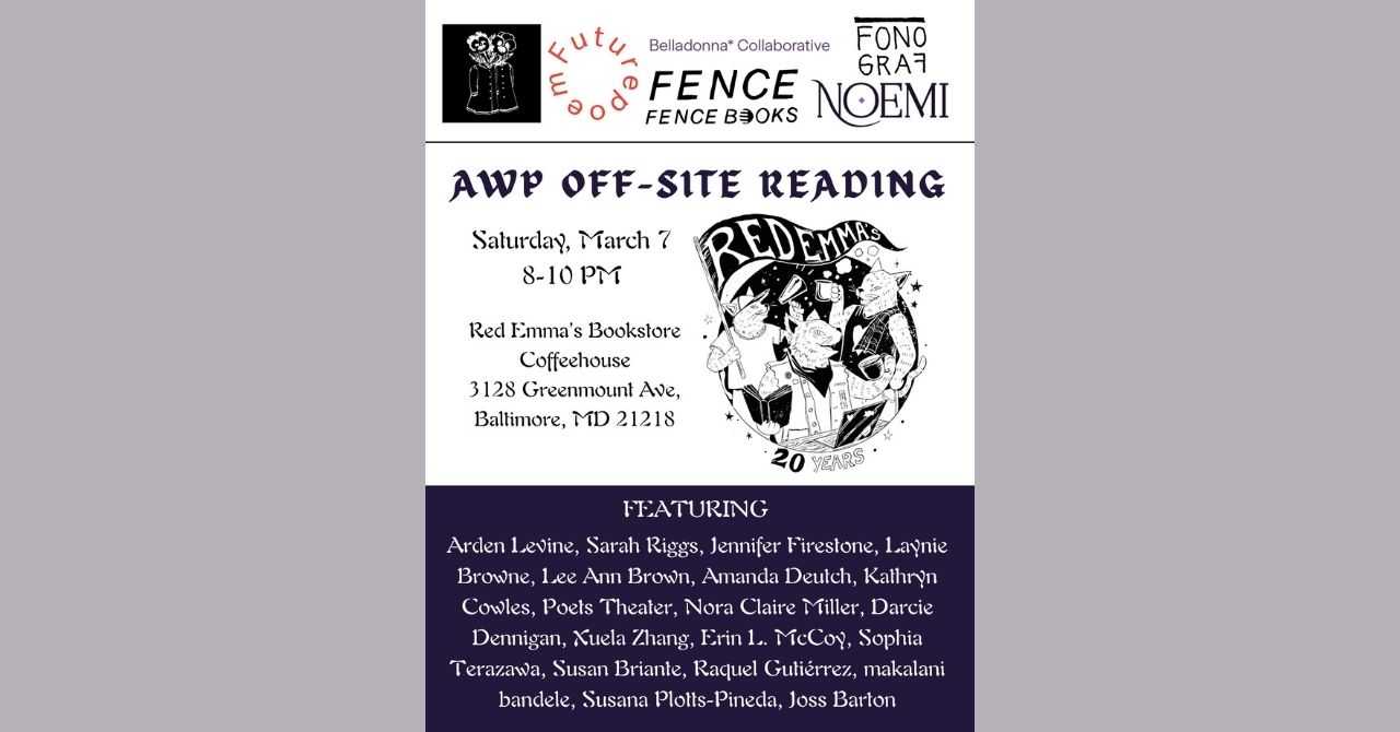 Beehive Poetry Blowout: Belladonna* Collaborative, Fence, Fonograf Editions, Futurepoem, Noemi, and Tender Buttons Press