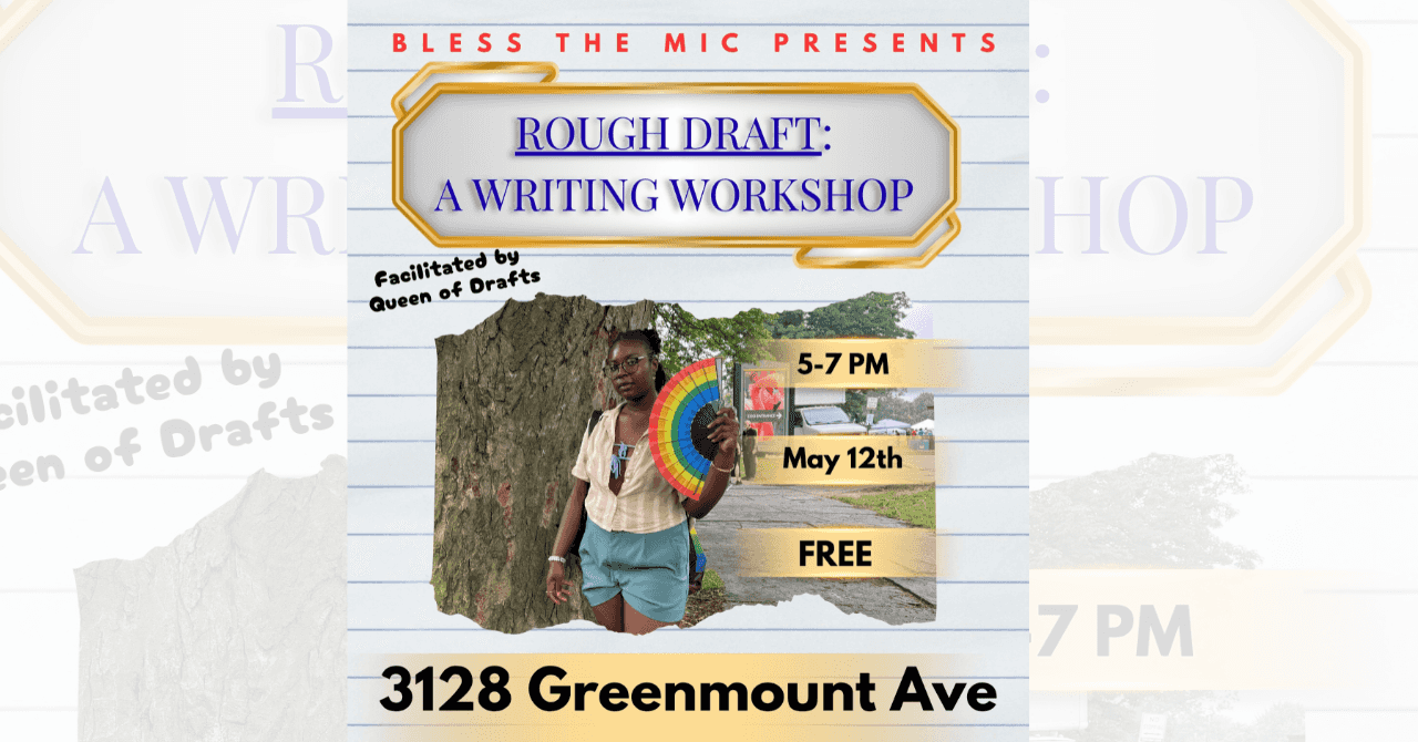 Rough Draft: A Writing Workshop with Queen of Drafts May 2026