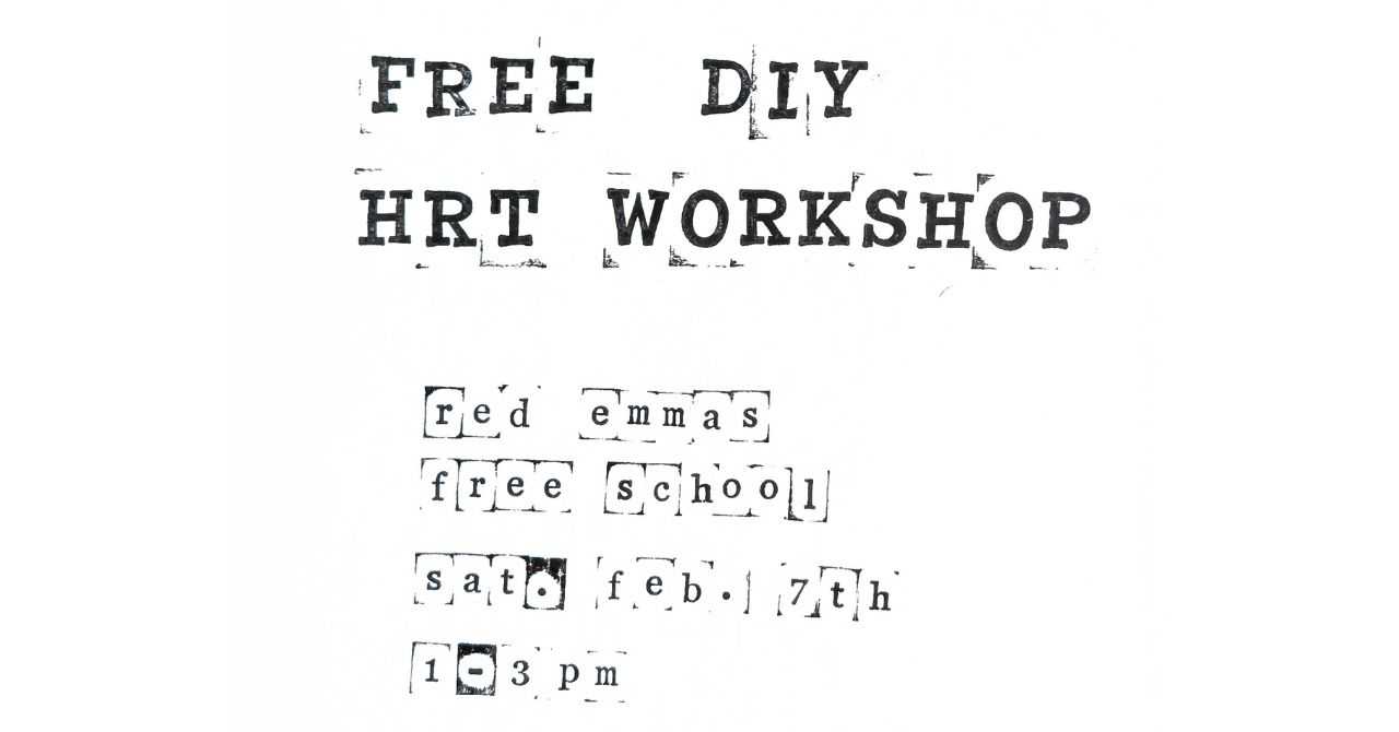 Free DIY HRT Workshop