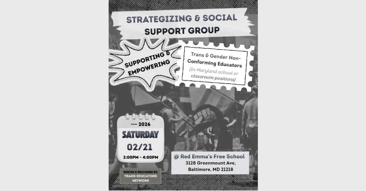 Trans & Gender Non-Conforming Educators: Strategizing and Social Support Group w/ Trans Educators Network